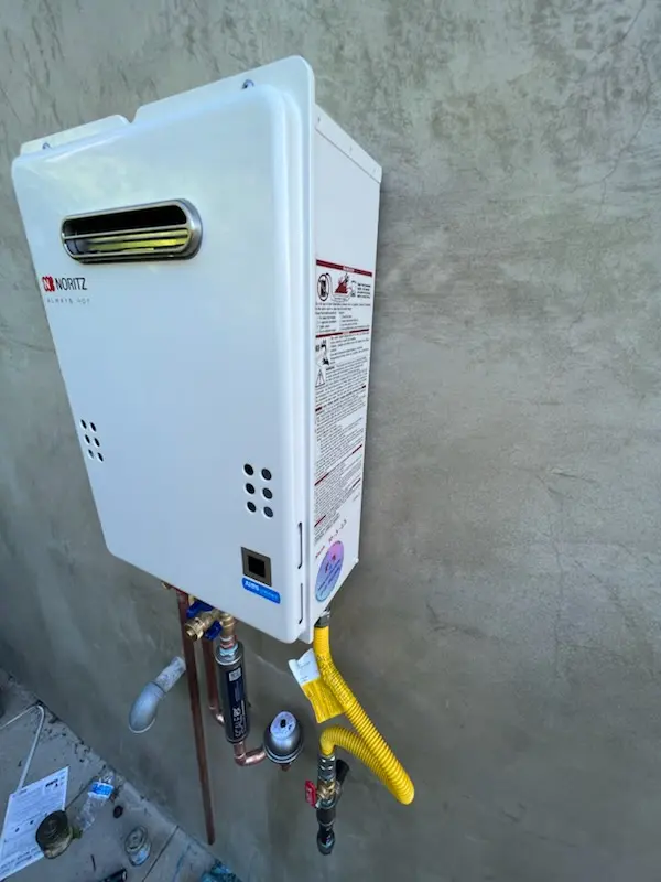 Tankless water heater installation for Applewood West homes
